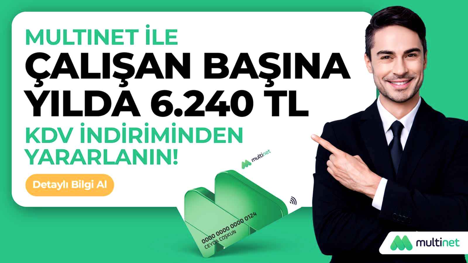 Multinet Yemek Kartı 2025 KDV İndirimi