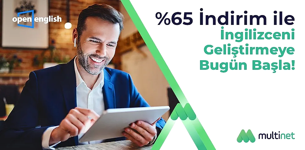 Open English'te %65 İndirim